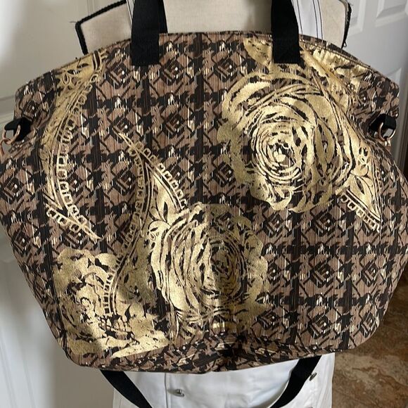 Soft Surroundings Glydan Gold Carry All Tote. New with tags - Picture 2 of 6